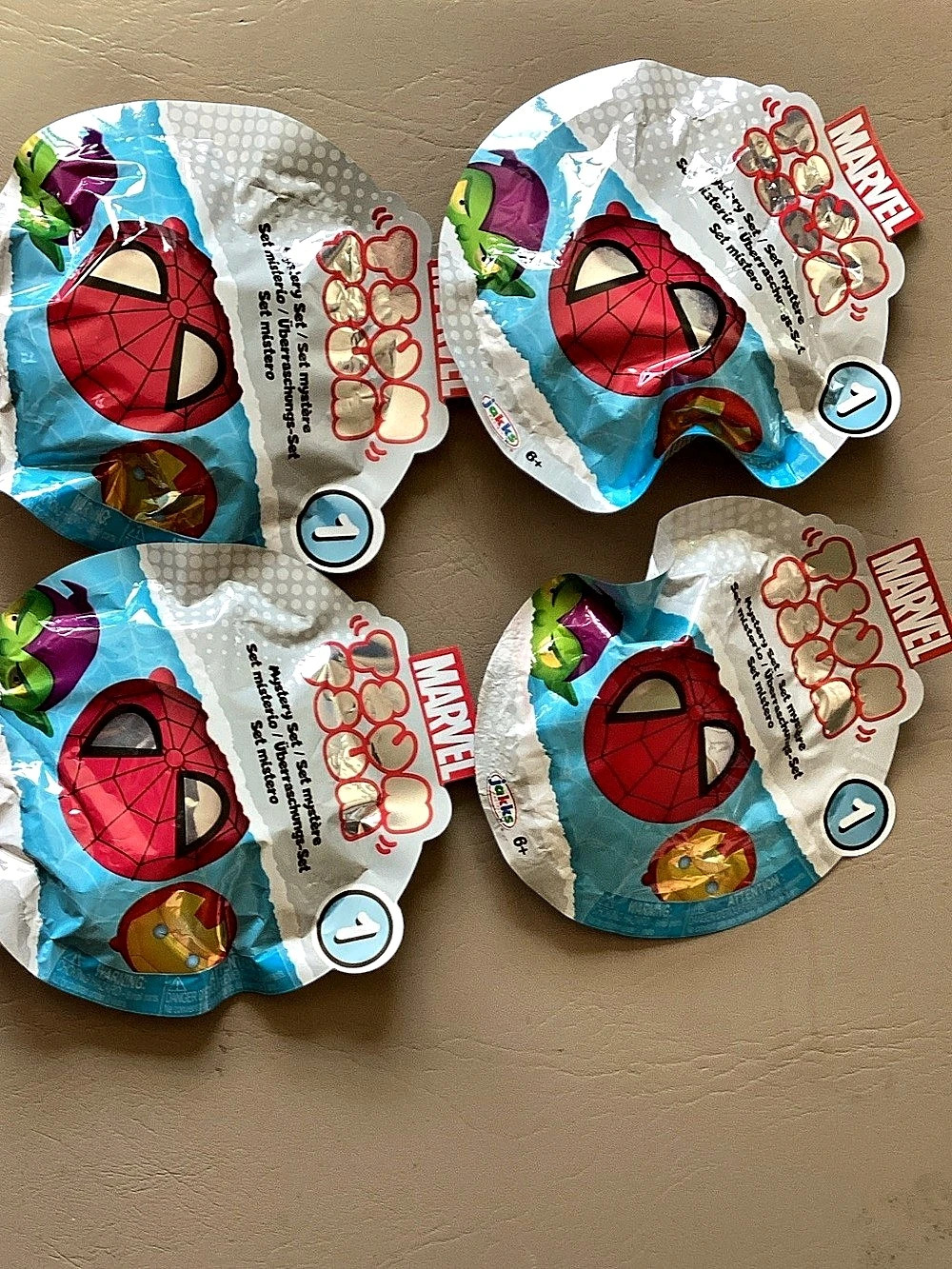 Marvel Character Packaged Items Set of 4 NWT
